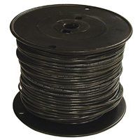 Southwire 14BK-STRX500 Stranded Building Wire, 14 AWG, 500 ft L, Black Nylon Sheath