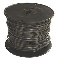 Southwire 12BK-STRX500 Stranded Building Wire, 12 AWG, 500 ft L, Black Nylon Sheath