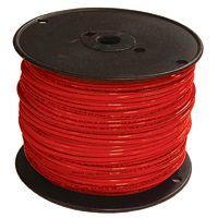 Southwire 12RED-STRX500 Stranded Building Wire, 12 AWG, 500 ft L, Red Nylon Sheath