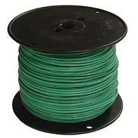 Southwire 12GRN-STRX500 Stranded Building Wire, 12 AWG, 500 ft L, Green Nylon Sheath