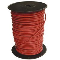 Southwire 10RED-STRX500 Stranded Building Wire, 10 AWG, 500 ft L, Red Nylon Sheath