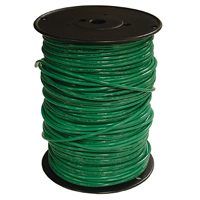 Southwire 10GRN-STRX500 Stranded Building Wire, 10 AWG, 500 ft L, Green Nylon Sheath