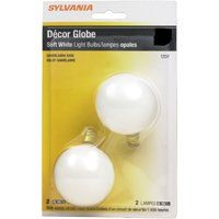 Sylvania 13667 Decorative Incandescent Lamp, 40 W, G16.5 Lamp, Candelabra