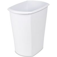 Sterilite 10528006 Waste Basket, 5.5 gal Capacity, Rectangular, White