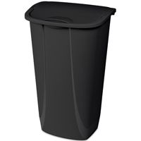 Sterilite 10939006 Waste Basket, 11 gal Capacity, Plastic, Black