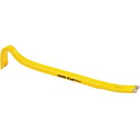 STANLEY 55-101 Wrecking Bar, 1-1/8 in Claw Blade Width 1, 1-1/16 in Claw Blade Width 2 Tip, Beveled/Slotted Tip