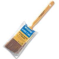 WOOSTER 1233-2 Paint Brush, 2-3/16 in L Bristle, 4 in L Handle, Beaver Tail Handle, Steel Ferrule