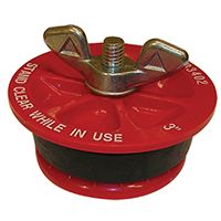 Oatey 33402 Test Plug, 3 in, Plastic, Red