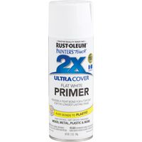 RUST-OLEUM PAINTER'S Touch 249058 All-Purpose Spray Primer, Flat, White, 12 oz Aerosol Can