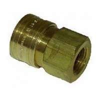 Mi-T-M AW-0017-0004 Quick-Connect Adapter, 3/8 in Socket x 3/8 in FNPT, Brass