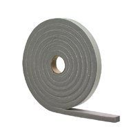 M-D 02253 Foam Tape, 17 ft L, 3/16 in Thick, PVC, Gray