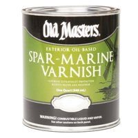 Old Masters 92504 Spar Marine Varnish, Semi-Gloss, 4 qt Can