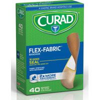 CURAD Flex-Fabric CUR45245 Adhesive Bandage, Fabric Bandage, 2-1/2 in L, 3/4 in W