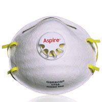 JACKSON SAFETY Gerson 64240 Disposable Particulate Respirator, Universal Mask, White