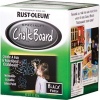 RUST-OLEUM SPECIALTY 206540 Chalkboard Paint Black, 1 qt Can