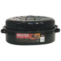 Granite Ware F0510-4 Roaster, 20 lb Capacity, Porcelain/Steel, Black