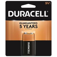 Duracell MN1604B1Z Alkaline Battery, 9 V, Manganese Dioxide, 9 V