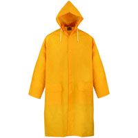Diamondback Pvc/Poly Raincoats, With Removable Hood, Xl