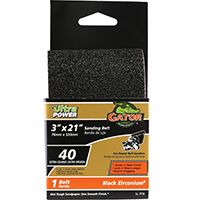Gator 7778 Sanding Belt, 40-Grit, Extra Coarse, 21 in L, 3 in W, Zirconium Oxide