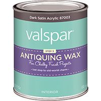 Valspar 87003 Antiquing Wax Paint, Dark Acrylic, 1 qt Can