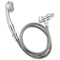 Plumb Pak K740CP Round Handheld Shower, 1.8 gpm, 2.8 in Dia Face, 60 in Hose, Spray Pattern Massage, Mist