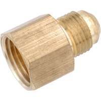 Anderson Metals 754046-0612 Tube Coupling, 3/8 in Flare x 3/4 in FNPT, 1000 psi, Brass