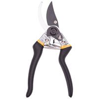 Landscapers Select Angle By-Pass Pruner, 0.5 In Capacity, High Carbon Steel Blade, Aluminum Alloy, 8 In L