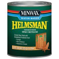 Minwax Helmsman 63051 Spar Urethane Paint, Crystal Clear, Semi-Gloss, 1 qt Can