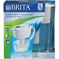 Brita 35250/35566 Water Filter Pitcher, 40 oz Capacity, White