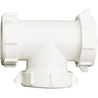 Plumb Pak PP20556 Slip Coupling Tee, 1-1/2 in Run, 1-1/2 in Branch