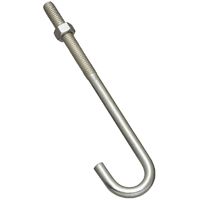 National Hardware 2195BC Series 232967 J-Bolt, 3/8 in Thread, 3 in L Thread, Steel, Zinc