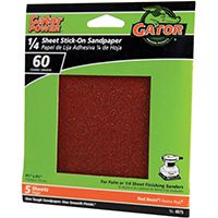 Gator 4075 Sanding Sheet, 60-Grit, Aluminum Oxide