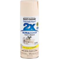 RUST-OLEUM PAINTER'S Touch 249073 General-Purpose Satin Spray Paint, Satin, Ivory Silk, 12 oz Aerosol Can