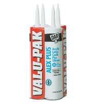 DAP ALEX PLUS 18136 Acrylic Latex Caulk with Silicone, White, 10.1 fl-oz Cartridge