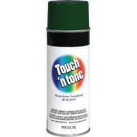 TOUCH 'N TONE 55271830 General-Purpose Spray Paint, Gloss, Hunter Green, 10 oz Aerosol Can