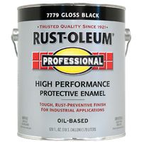 RUST-OLEUM PROFESSIONAL 7779402 High Performance Protective Enamel, Black, Gloss, 1 gal Can