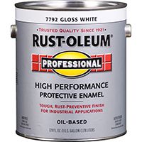 RUST-OLEUM PROFESSIONAL 7792402 High Performance Protective Enamel, White, Gloss, 1 gal Can