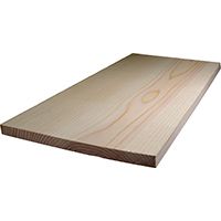 ALEXANDRIA Moulding Q1X12-70096C Common Board, 8 ft L, 12 in W, 1 in Thick, Pine