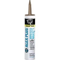 DAP ALEX PLUS 18124 Acrylic Latex Caulk with Silicone, Dark Bronze, 10.1 fl-oz Cartridge