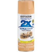 RUST-OLEUM PAINTER'S Touch 249103 General-Purpose Gloss Spray Paint, Gloss, Khaki, 12 oz Aerosol Can