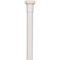 Plumb Pak PP945W Extension Tube, 1-1/4 x 1-1/4 in Slip Joint, 12 in L, White