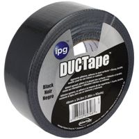 IPG 20C-BK2 Utility-Grade Duct Tape, 60 yd L, 1.88 in W, Rubber Adhesive, Black