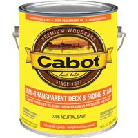 Cabot 300 Series 0306 Deck and Siding Stain, Neutral Base, 1 gal Can