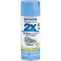 RUST-OLEUM PAINTER'S Touch 249093 General-Purpose Gloss Spray Paint, Gloss, Spa Blue, 12 oz Aerosol Can