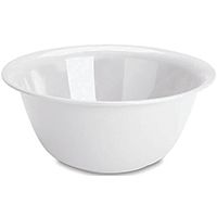 Sterilite 0711 Mixing Bowl, 6 qt Capacity, Plastic, White