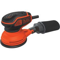 Black+Decker BDERO600 Random Orbit Sander, 5 in Pad/Disc, 6 ft L Cord