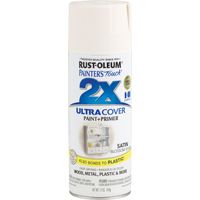 RUST-OLEUM PAINTER'S Touch 249843 General-Purpose Satin Spray Paint, Satin, Blossom White, 12 oz Aerosol Can