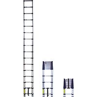XTEND+CLIMB 785P Telescoping Ladder, 250 lb Weight Capacity, 16-Step, Aluminum Alloy