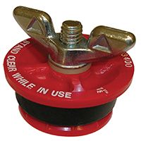 Oatey 33400 Test Plug, 1-1/2 in, Plastic, Red