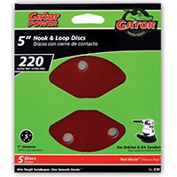 Gator 3781 Random Orbit Sanding Disc, 220-Grit, Extra Fine Grade, Aluminum Oxide, 5 in Dia